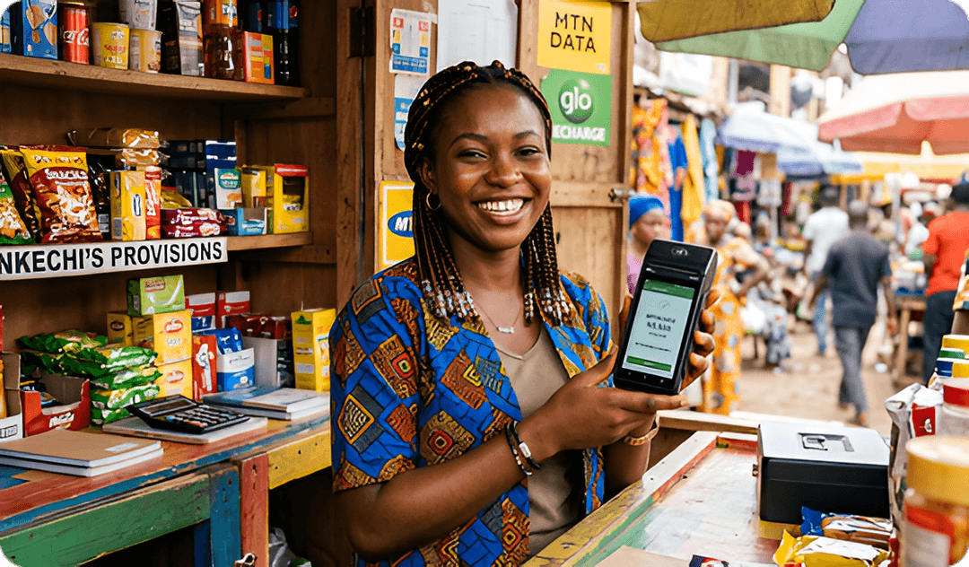 Nkechi at her provisions store